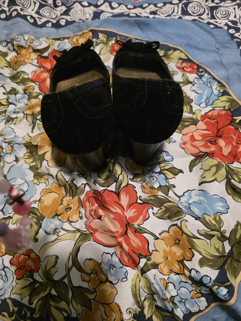 Black Wedge Heels for Women - Classic Slip-On Style